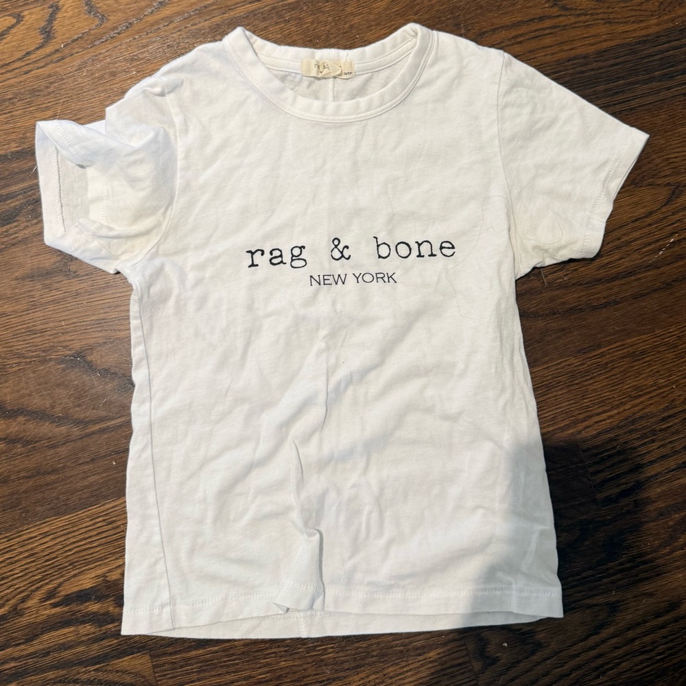Rag & Bone Cream Short Sleeve Tee